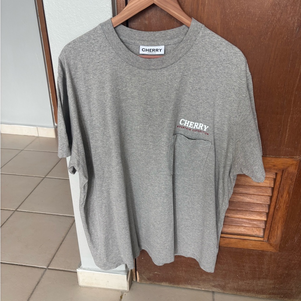 Cherry LA Gray Short Sleeve Tee